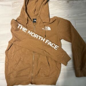 The North Face Tan Fleece Zip Up